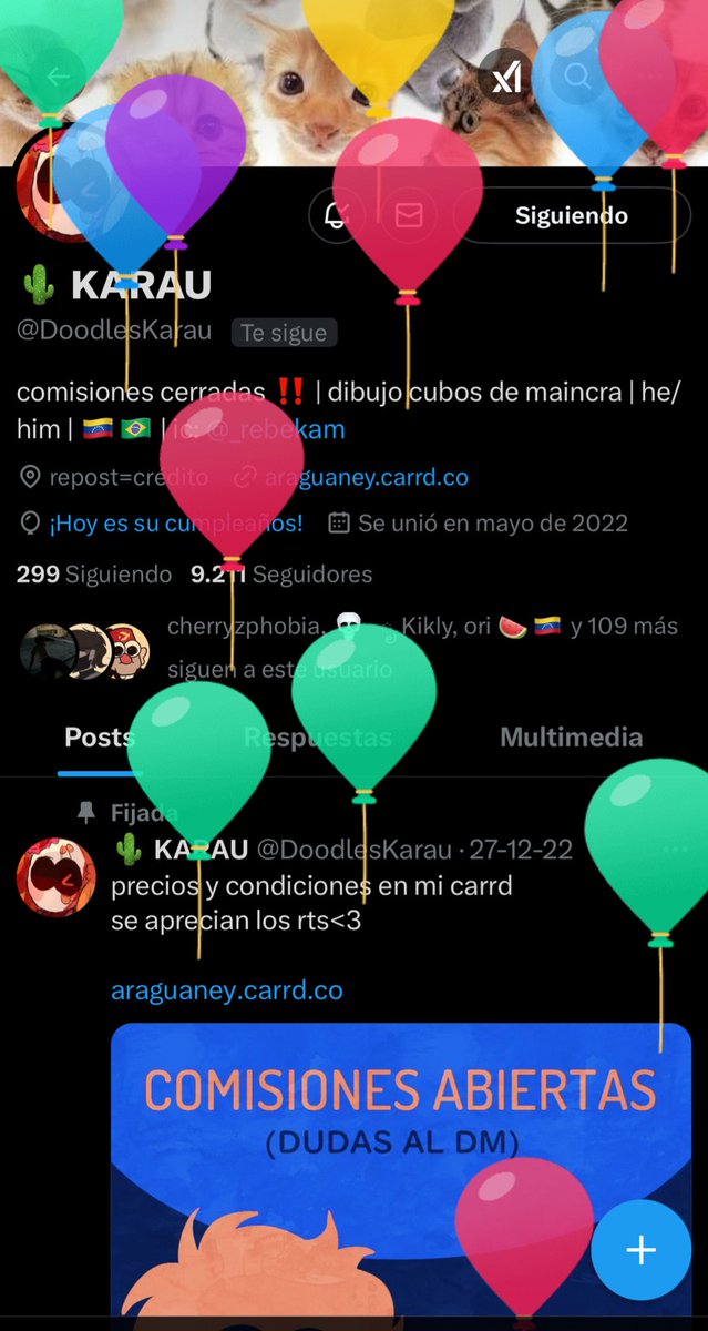 _rebekam's tweet photo. feliz cumple karuuuuu ojala q la pases muy bienn https://t.co/HOymeTbP8i