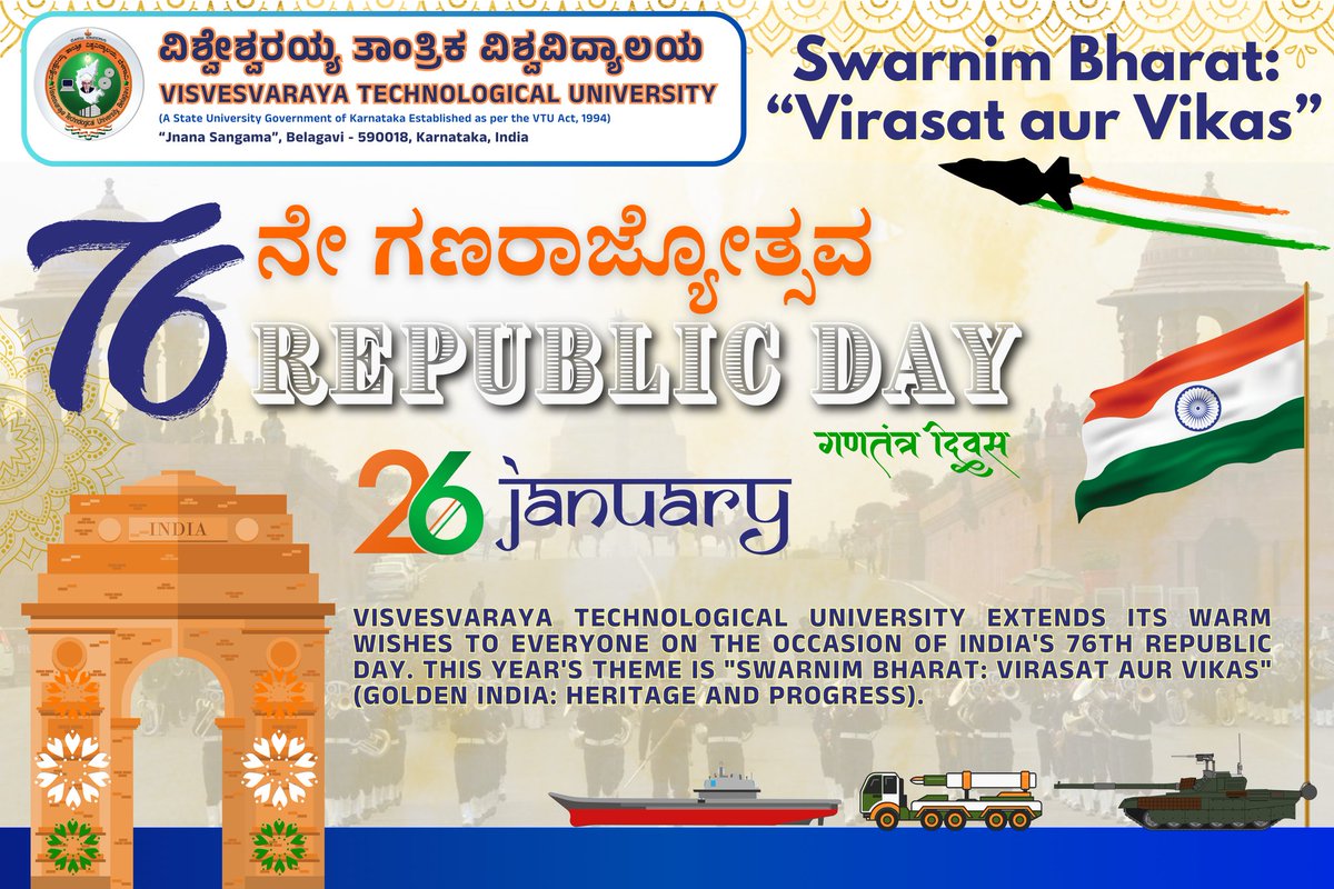 Visvesvaraya Technological University (Official) tweet media