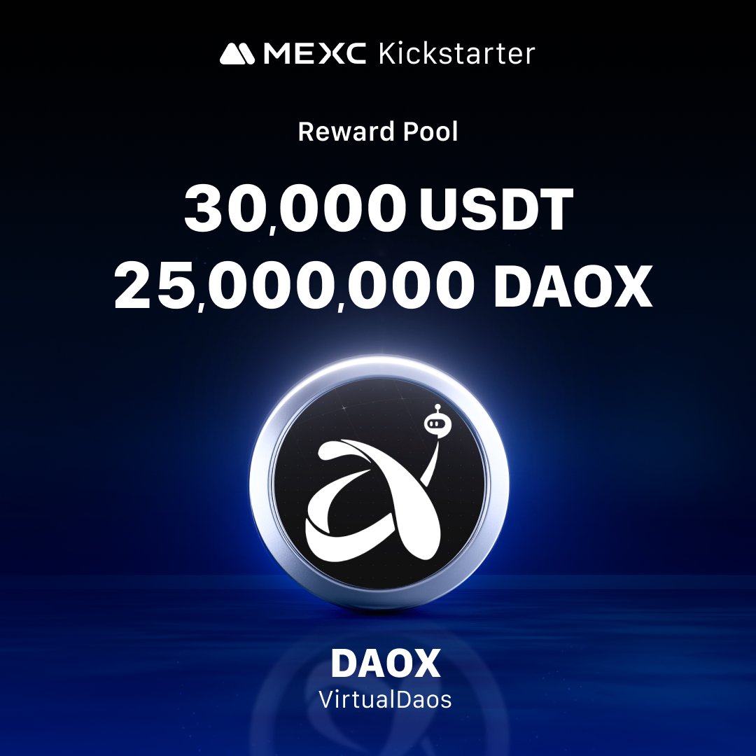 .<a href="/virtualdaos/">VirtualDaos</a>, where AI Agents meet DAO Intelligence, is coming to #MEXCKickstarter 🚀

🗳Vote with $MX to share massive airdrops
📈 $DAOX/USDT Trading: 2025-01-27 10:00 (UTC)

Details: mexc.com/support/articl…