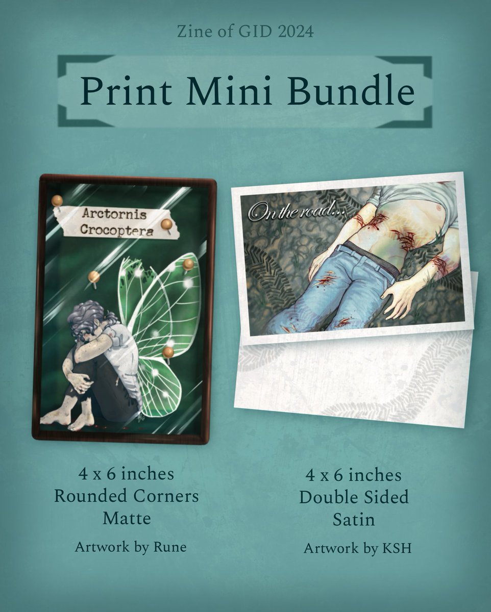 You can get the 2024 art prints for $4, and with free shipping! Order by Friday, before they're gone!
zineofgid.bigcartel.com/product/2024-p…