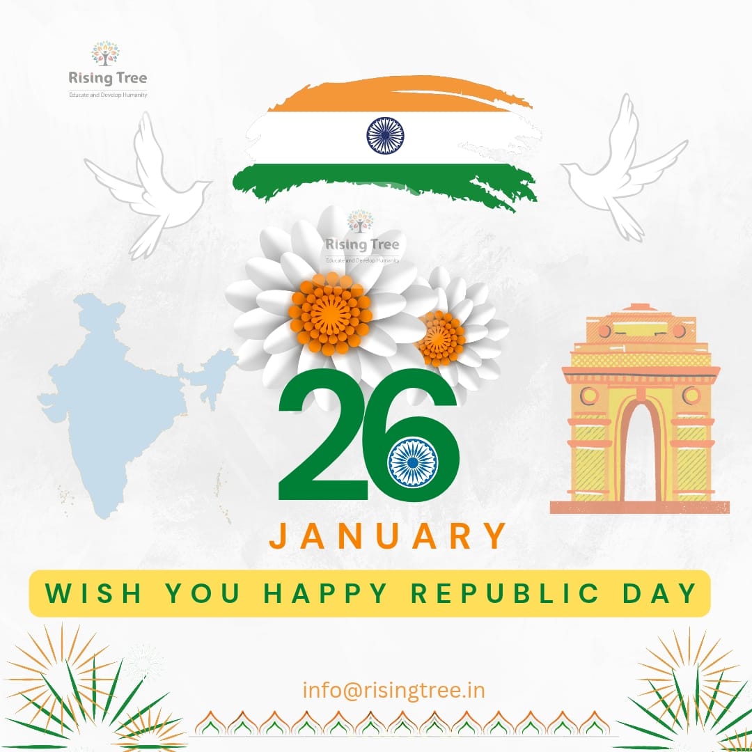 RisingTreeF's tweet photo. 🇮🇳 Happy Republic Day!
Let's celebrate the spirit of democracy, justice, and equality. Together, we can build a nation where everyone has the right to education, dignity, and opportunity.
Jai Hind! ✨ #RepublicDay #Democracy #EqualityForAll #RisingTree https://t.co/f2kRDXlq5J