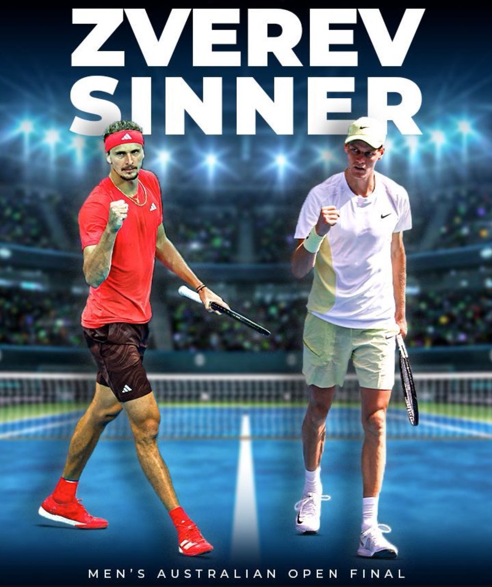 _TecnoMAS's tweet photo. ******** AUSTRALIAN OPEN ********
#Final
#AustralianOpen
#AO2024
#TennisMAS
#ATPAustralia
#SinnerZverev
#Zverev
#Sinner
#SomosMAS
#TecnoMAS
๐ฒ๐บ๐ป๐ฅ๏ธ
๐ DEPORTES | STAR+ - EUROSPORT - ESPN
๐ 05:30 HRS ๐จ๐ฑ | ๐ 26/01/2024
๐พ ROD LAVER ARENA, MELBOURNE | AUSTRALIA https://t.co/R5PejjkvlC