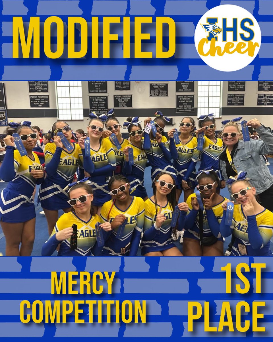 Modified placed 1st today! We are so proud! 💙💛🤍