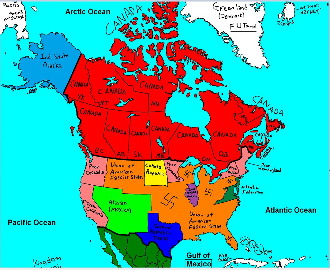 FGiant18's tweet photo. Another map with states that should secede from the Union Of American Fascist States.
#CalExit
#cascadia
#WaExit
#Orexist
#Texit
#newengland
#NewengExit
#Mexico https://t.co/aWBrmwNFWZ