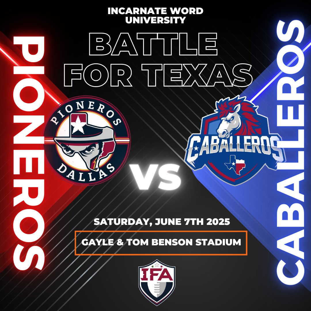 DallasPioneros's tweet photo. #Pioneros Season Kickoff 2️⃣0️⃣2️⃣5️⃣
 at @sa_caballeros 
June 7th
📍#incarnateworduniversity 
San Antonio #Texas

#BattleForTexas
#borntoplay l #livetowin l #theifafootball https://t.co/gh6uwqaPlx