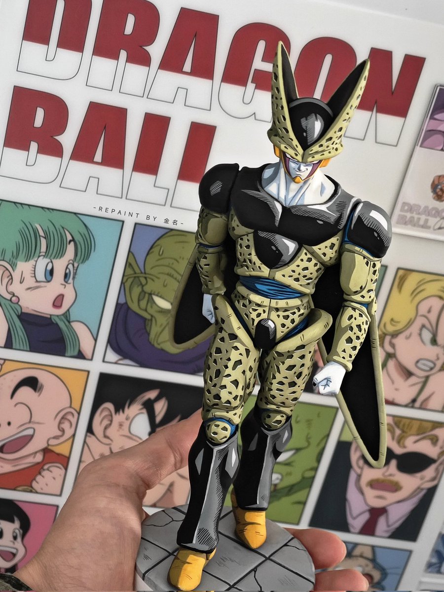 xxjinming's tweet photo. cell🖌️
 #ドラゴンボール #ドラゴンボールz  #ドラゴンボールヒーローズ #ドラゴンボールレジェンズ #ドラゴンボール一番くじ #ドラゴンボールフィギュア #リペイント #ドラゴンボール #DragonBall #DragonBallZ #repainting #二次元 #筆塗り #アニメ #animeart #Twitter https://t.co/QrD3yFdtbY