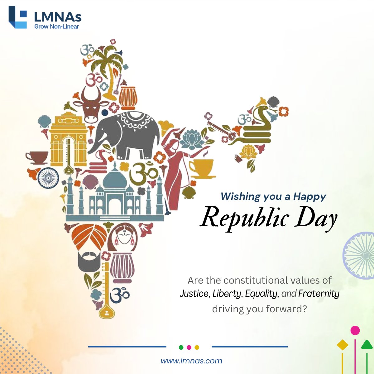 Justice, liberty, equality, fraternity—principles that guide growth and unity.

This #RepublicDay, let's reflect on building a future rooted in fairness, freedom, inclusivity, and collaboration.

#lmnas #lmnastqb #RepublicDay2025 #Lens