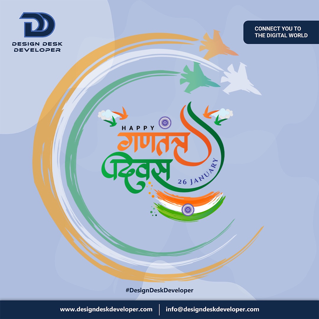 DDD_2806's tweet photo. Saluting the spirit of freedom, unity, and democracy. Happy Republic Day! 🇮🇳🕊

#India #Republicday #color #Freedom #tricolor #vandematram  #Jaihind #Proud #spirit #IncredibleIndia #DesignDeskDeveloper #Design #Desk #Developer #DDD #it #company https://t.co/F0gZOMXcJK
