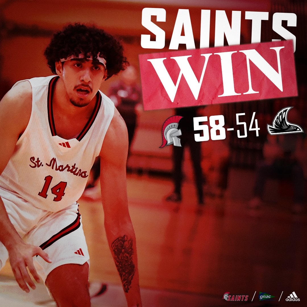 Saint Martin's Saints (@smusaints) on Twitter photo SAINTS WIN ‼️
<a href="/SMUSaints_MBB/">Saint Martin's Men's Basketball</a> completes a MONUMENTAL comeback to sit atop the <a href="/GNACsports/">GNAC Sports</a>! Diego Trejo-Delgado has a huge second half and ends the game with 18 points!
#SaintsStrong 🗡️ / 🏀 SAINTS WIN ‼️
<a href="/SMUSaints_MBB/">Saint Martin's Men's Basketball</a> completes a MONUMENTAL comeback to sit atop the <a href="/GNACsports/">GNAC Sports</a>! Diego Trejo-Delgado has a huge second half and ends the game with 18 points!
#SaintsStrong 🗡️ / 🏀