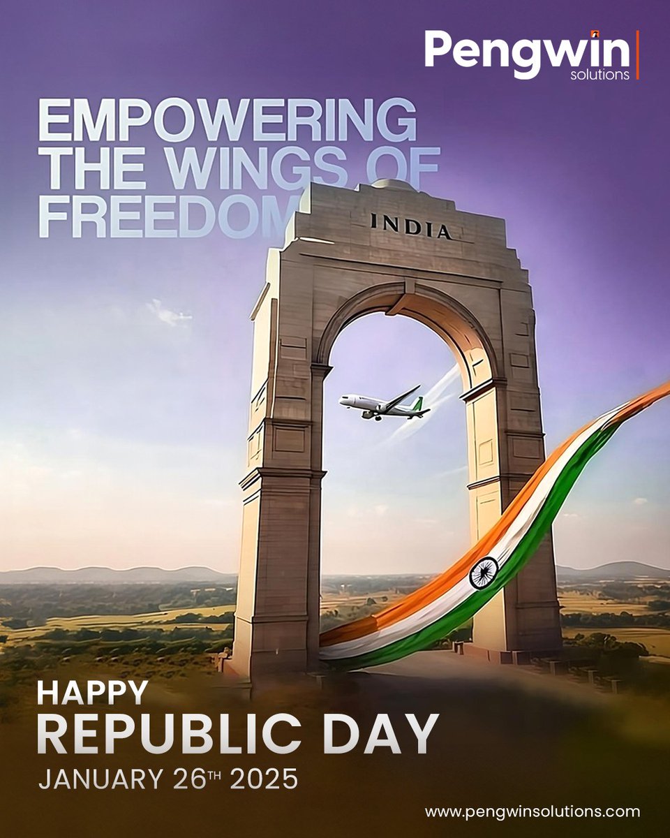 PengwinSOLN's tweet image. Celebrating the spirit of freedom, innovation, and progress this Republic Day! 🇮🇳 At Pengwin Solutions, we strive to build a digital India with cutting-edge technology and creative solutions
#pengwinsolutions #vizag #RepublicDay2025 #IndiaAt74 #ProudIndian #JaiHind #TricolorVibes