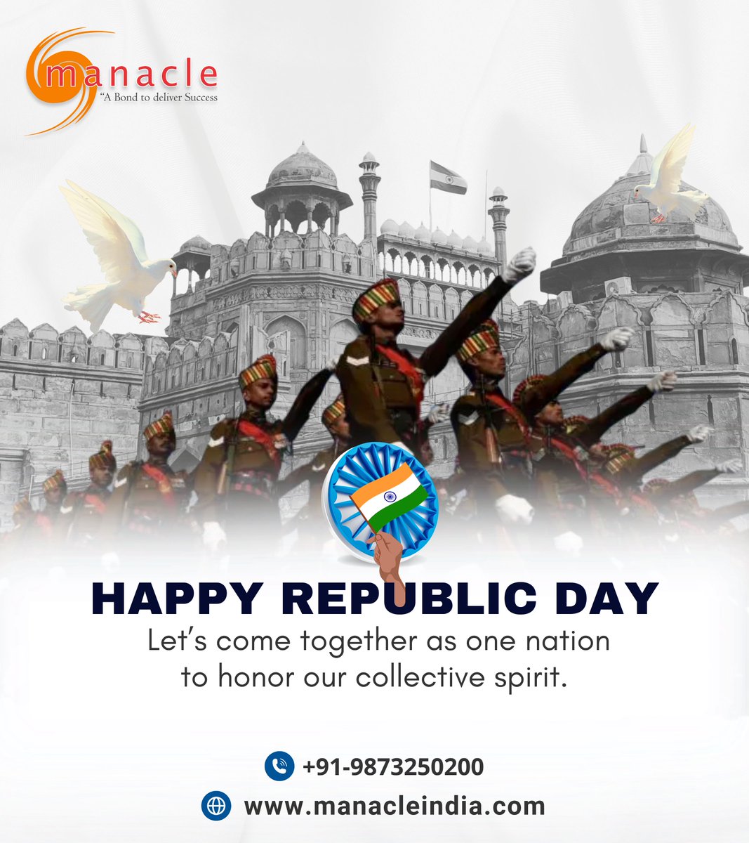 techmanacle's tweet photo. 🟧⚪🟩 Happy Republic Day! 🟧⚪🟩

Let’s celebrate the spirit of democracy and unity. Proud to be an Indian! 🇮🇳
#republicday2025 #IncredibleIndia #unityindiversity #ekbharatshreshthabharat #salesforceautomation #dms #erp #crm #fmcgindustry #fmcg #cpg #cpgindustry #foodandbeverage https://t.co/94t0gdFvRh