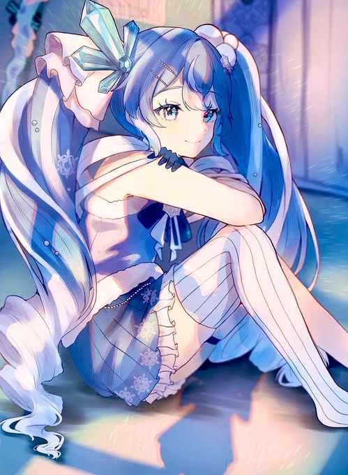 お披露目を心待ちに#雪ミク2025 #初音ミク 