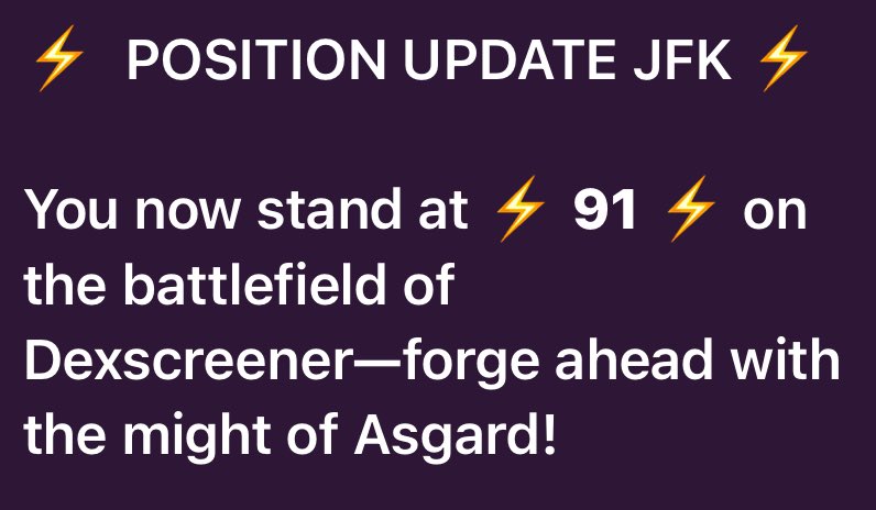 Why you fading $JFK

You have seen our posts for 8 months

Number 91 on trending for dexscreener now

EzRasdye3wnQ5ZGzLFhvp2L1TT42k3Qa3jFsoUibWh39