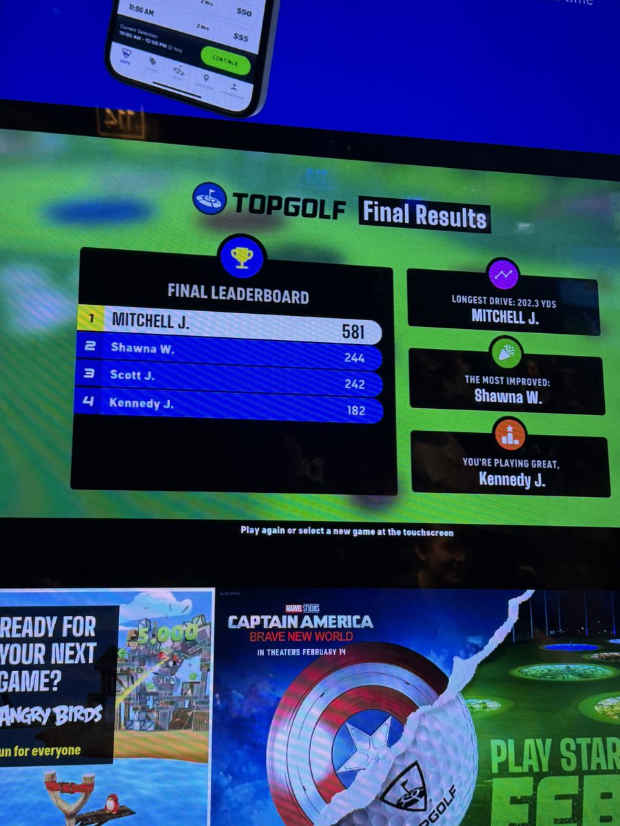 When you go to Top Golf and it’s important that you destroy the competition……😉