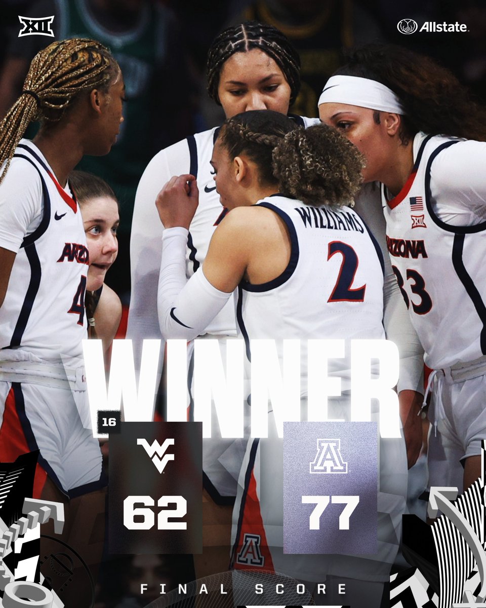 Finished the fight 🥊

#Big12WBB | <a href="/ArizonaWBB/">Arizona Basketball</a>