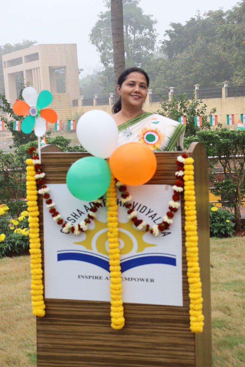 Odisha Adrasha Vidalaya wishes Happy 76th  Republic Day. We are very overwhelmed to celebrate this auspicious occasion in the Sangathan premises to recall our foundational values and principles.