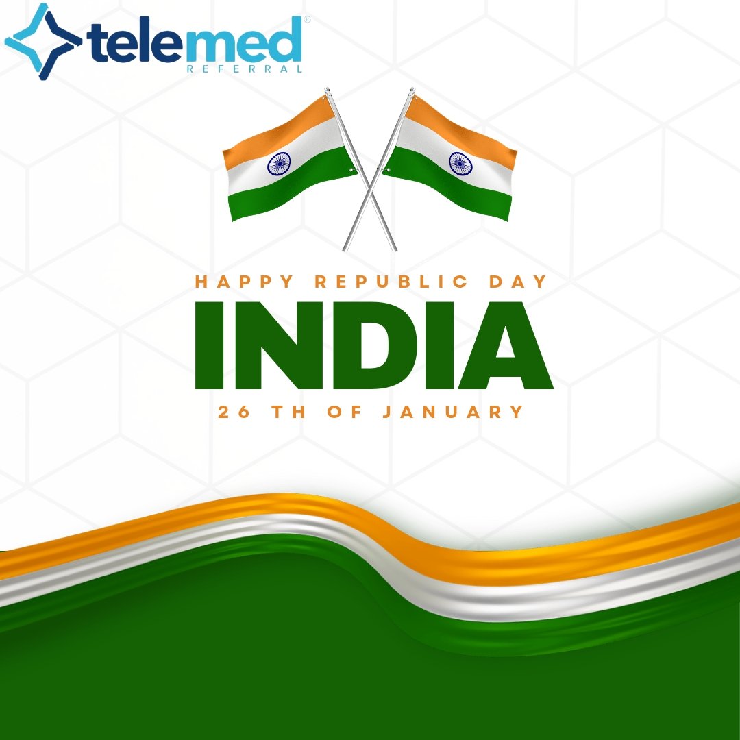 TelemedReferral's tweet photo. Dear Doctors, 

On this Republic Day, we take pride in our nation and honor the remarkable contributions of each of you in building a healthier India. 

Warm regards,
Team TelemedReferral. 

#RepublicDay
#ProudToBeIndian
#DoctorsOfIndia
#MedicalCommunity
#DentalCommunity https://t.co/8X1AYXVh1N
