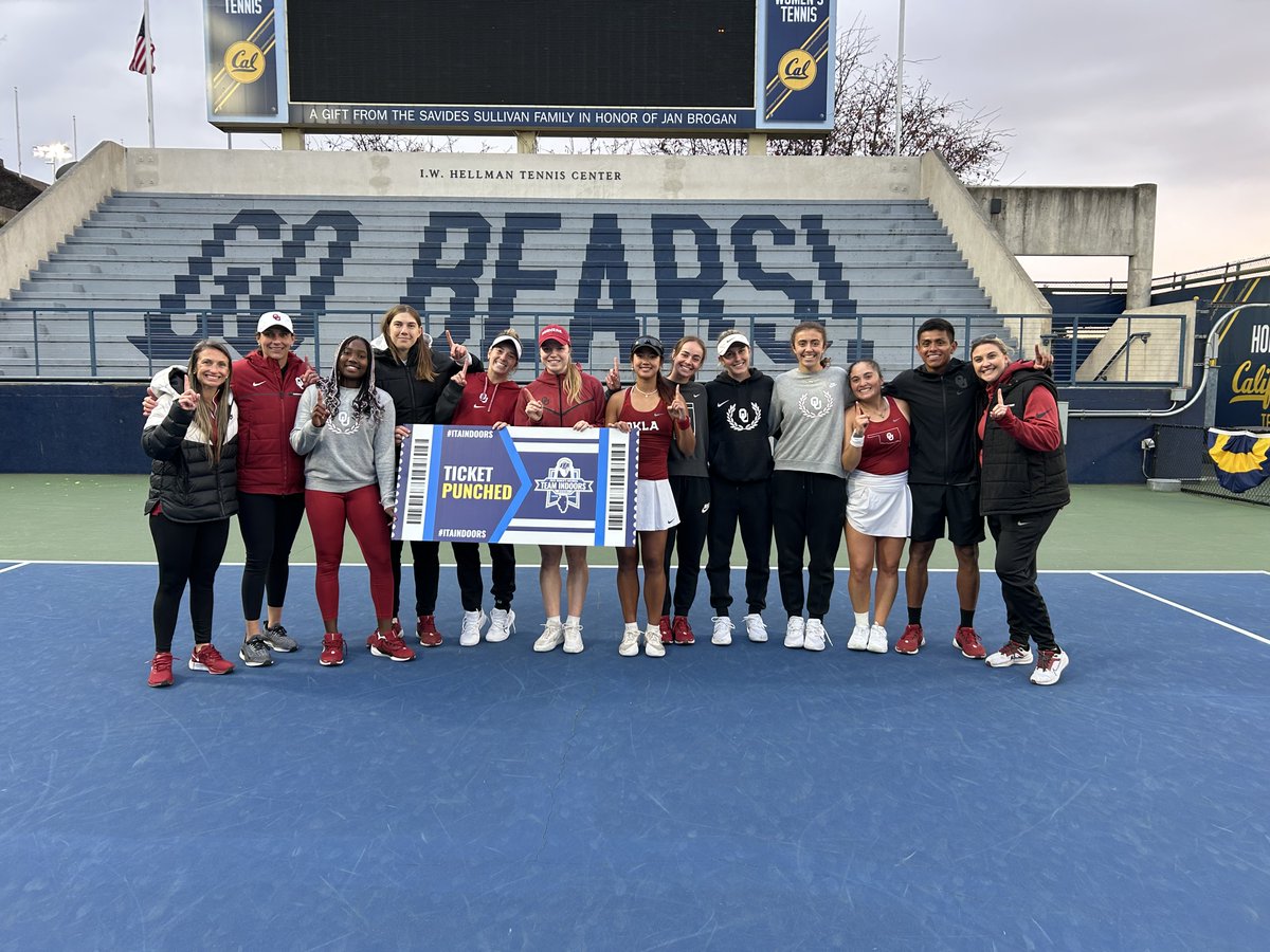 Illinois, 𝐰𝐞'𝐫𝐞 𝐜𝐨𝐦𝐢𝐧𝐠 for you!

#Sooners knock off No. 14 Cal to advance to ITA National Indoors for the third time in program history.

🔗 | ouath.at/40oKPok

#OUrFight | #ITAKickoff
