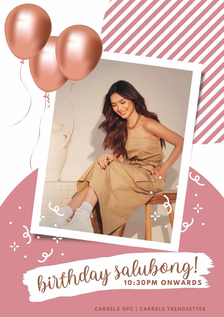 CarreLs_Trend's tweet photo. our little chin will turn 21 tomorrow 🥺💛

Join us as we celebrate her big day virtually! Our official birthday tagline and layout icon will be drop later at exactly 10:30pm. 

#FrancineDiaz | @francinecarreld https://t.co/erkHoUNwBj