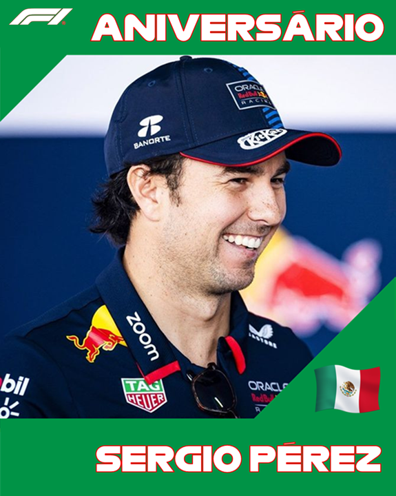denisyorinori's tweet photo. 🎂🇲🇽 PARABÉNS CHECO
Hoje, 26 de Janeiro, o ex-piloto da Fórmula 1, Sergio Peréz, o Checo, faz aniversário aos 35 anos.

#F1 #SergioPerez #RedBullRacing #RacingPoint #Sauber #McLaren #ForceIndia https://t.co/m11af9n9nI