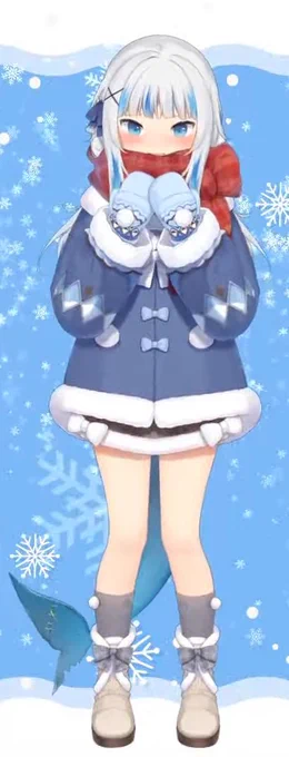 The Snow Queen at Disney is Elsa, but my Snow Queen is Gura まいぷりんせすきゅーと#snowshark 