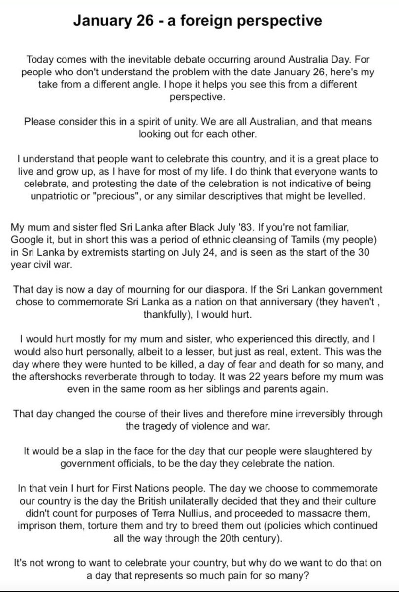 This site is so toxic now, but here are my Australia Day musings #changethedate