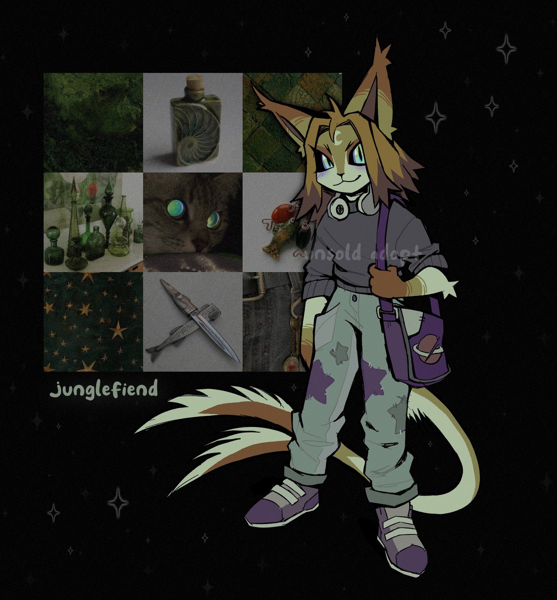 JungleFiends's tweet image. 💫 Alien Kitty Adopt 💫

they&apos;re here!! i&apos;m selling their character design for $50 paypal only! They&apos;ll come with a chibi upon purchase and I&apos;m willing to make design edits too!

message or dm me to claim :3 
shares appreciated 💚💚💚

#furryartist #furryartwork #furryadoptable