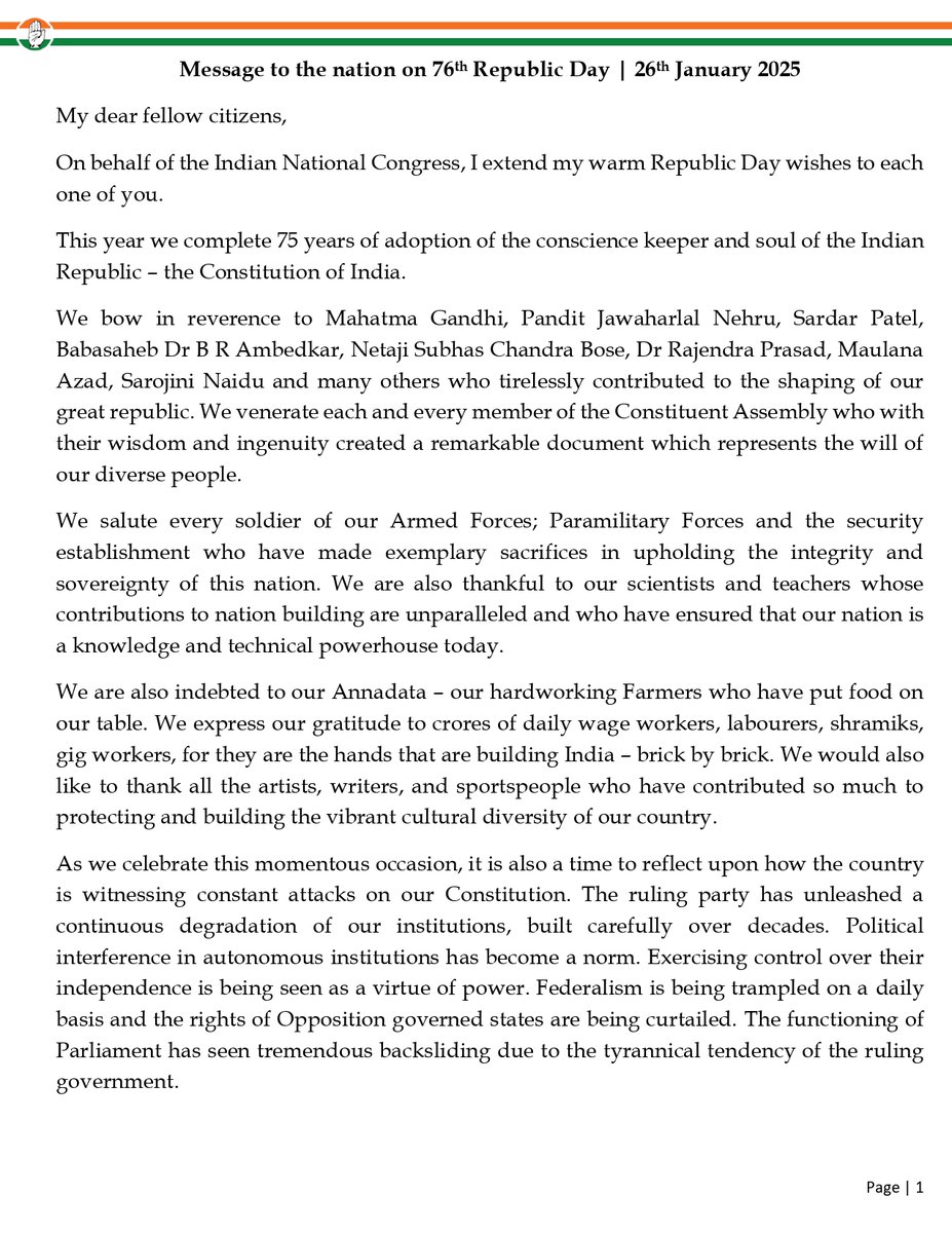 Mallikarjun Kharge tweet media