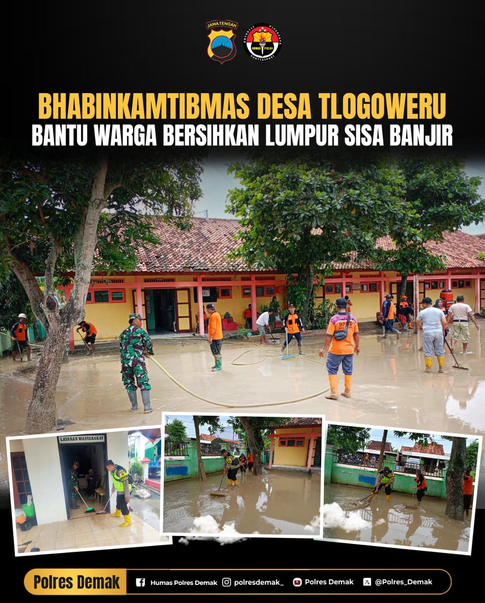 Bhabinkamtibmas Desa Tlogoweru Bantu Warga Bersihkan Lumpur Sisa Banjir
humas.polri.go.id/2025/01/25/bha…