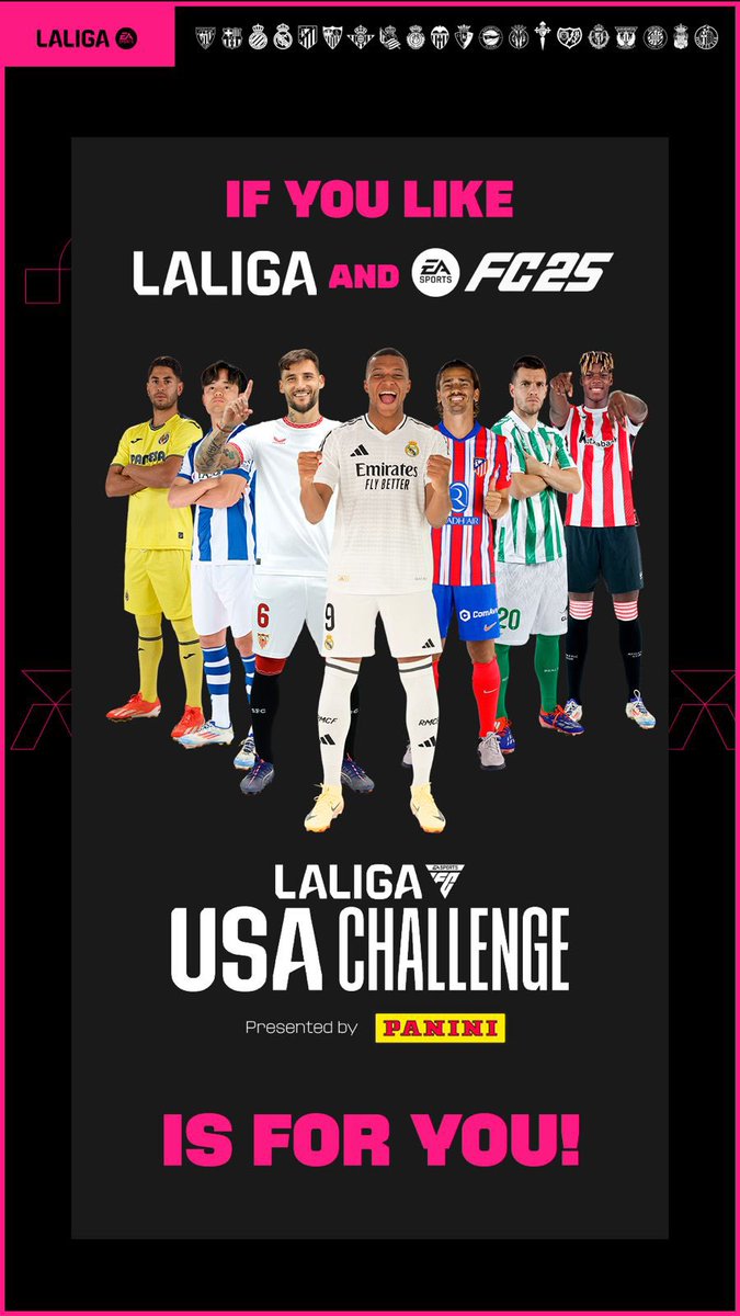 We are back this year with <a href="/LaLiga/">LALIGA</a> USA challenge presented by <a href="/PaniniAmerica/">Panini America</a> ! Click my link to sign up for a VIP experience and to play against laliga legends and celebrities 🔥 

Good luck and see you all soon! 

uschallenge.laligafcpro.com