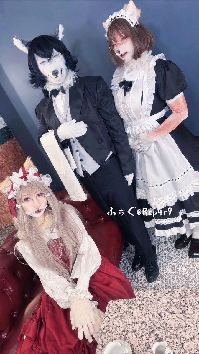 Rsp4r9's tweet photo. 新作です‼️

ネコお嬢様に仕える執事とメイドごっこをして来ました笑🐕👓✨️

ネコお嬢様🐈:@hajimeseto 
ハスキー執事🐶:@omoteakadesu 
柴犬メイド🐕:わたくし

Prosthetic by @NorthFurFX 

#ケモノ #ケモコス https://t.co/ETg63wqa7x