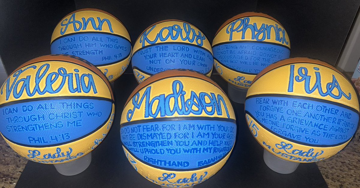 tanyahandcreate's tweet photo. Some of my latest projects #handpainted #nikefootball# volleyball #basketball https://t.co/Kx4fCkWPjl