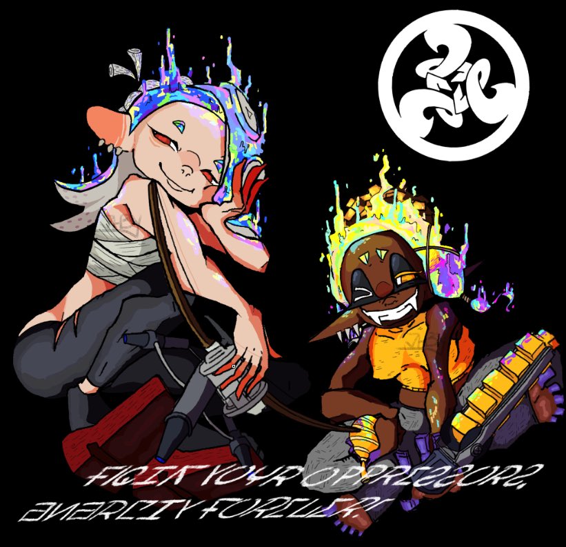 soundbkilla's tweet photo. [ REPOST ] Fight your oppressors, anarchy forever!

[ #splatoon #splatoon3 ] https://t.co/FYQy8480Co