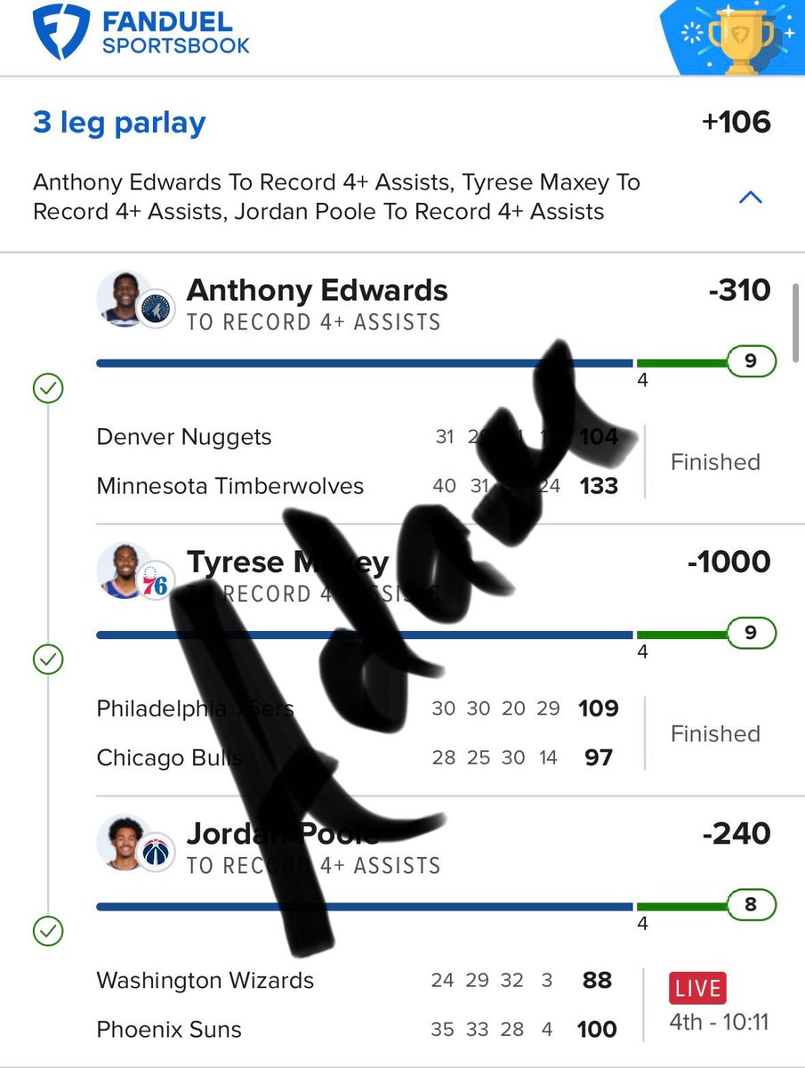 parlayportal's tweet photo. 💵CASH THE ENTIRE LADDER VIP!!

🔬I just continue to put my head down and work, the right people will find us 

+106
+971
+12331

👨‍🍳I’ll keep cooking, we’ll just keep continuing to win and stack the units, VIP link in bio, what are you waiting for.. https://t.co/Q4ioZKaMcb