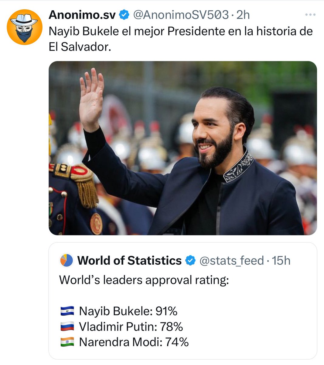 Yazcklin's tweet photo. Apoyas la idea de que Nayib Bukele es el mejor presidente en la historia de El Salvador? 🇸🇻🔥 Dale RT y que todos lo sepan. 👊 https://t.co/bmrXrSvjic