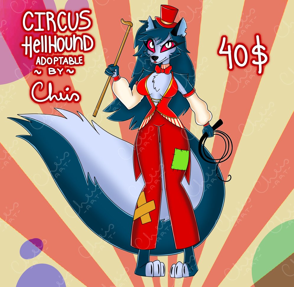 Cheis_Cervetti's tweet image. New adoptable by me!
deviantart.com/cheisart/art/1…
Circus Hellhound
Price: 40$ usd [Paypal Only]
Art by me Cheis - 
Original universe: Helluva Boss

#helluvaboss #helluvabossadoptable #hellhound #circus #adoptableoc #hazbinhotel #wolfgirl