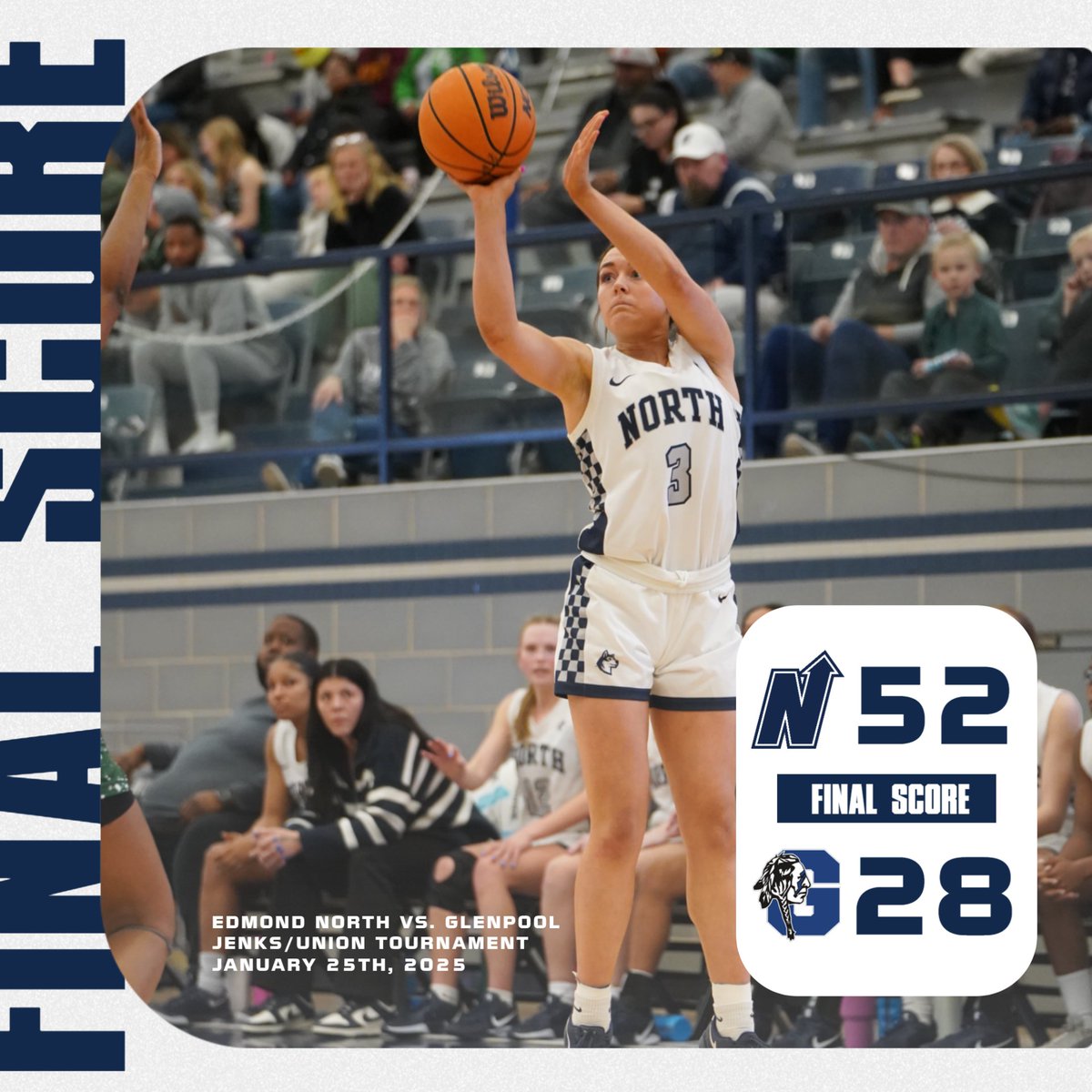 @enhsgirlshoops knocks off Glenpool today to go 3-0 and win the Jenks/Union Tournament! #HuskyNation #uN1ty