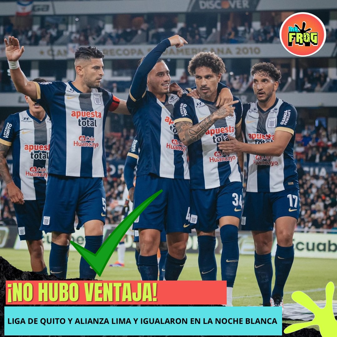 frogsportsec's tweet photo. ⚪ ¡IGUALDAD EN LA NOCHE BLANCA! 🤩
🤝 Liga de Quito presentó sus refuerzos en su estadio y empató 1-1 ante Alianza Lima en un amistoso 🔥.
⚽ Darío Mina (LDU) y Paolo Guerrero (AL) los autores de los goles 💥.
.
#MrFrogEc #Ecuador #Quiro https://t.co/BD1ej5kwij