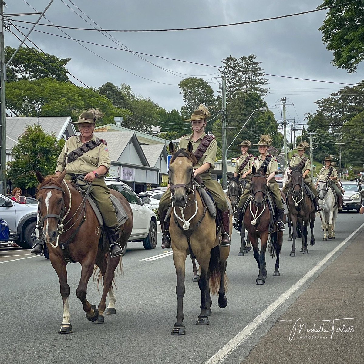 mterlato's tweet photo. Light Horse Regiment celebrating Australia 🇦🇺 Day in Maleny, Qld this morning #HappyAustraliaDay #loveofthehorse https://t.co/5i5ZZRrpWN