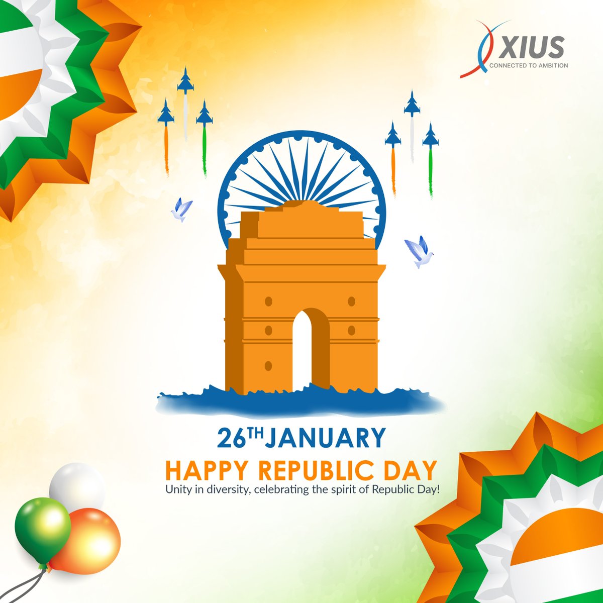 XIUS_Corp's tweet photo. Together, we celebrate India's glorious journey towards progress and pride. Happy Republic Day!
#XIUS #RepublicDay #26thJanuary #UnityInDiversity #WeThePeople #SpiritOfIndia #ProudIndian https://t.co/lQNR79WeDi