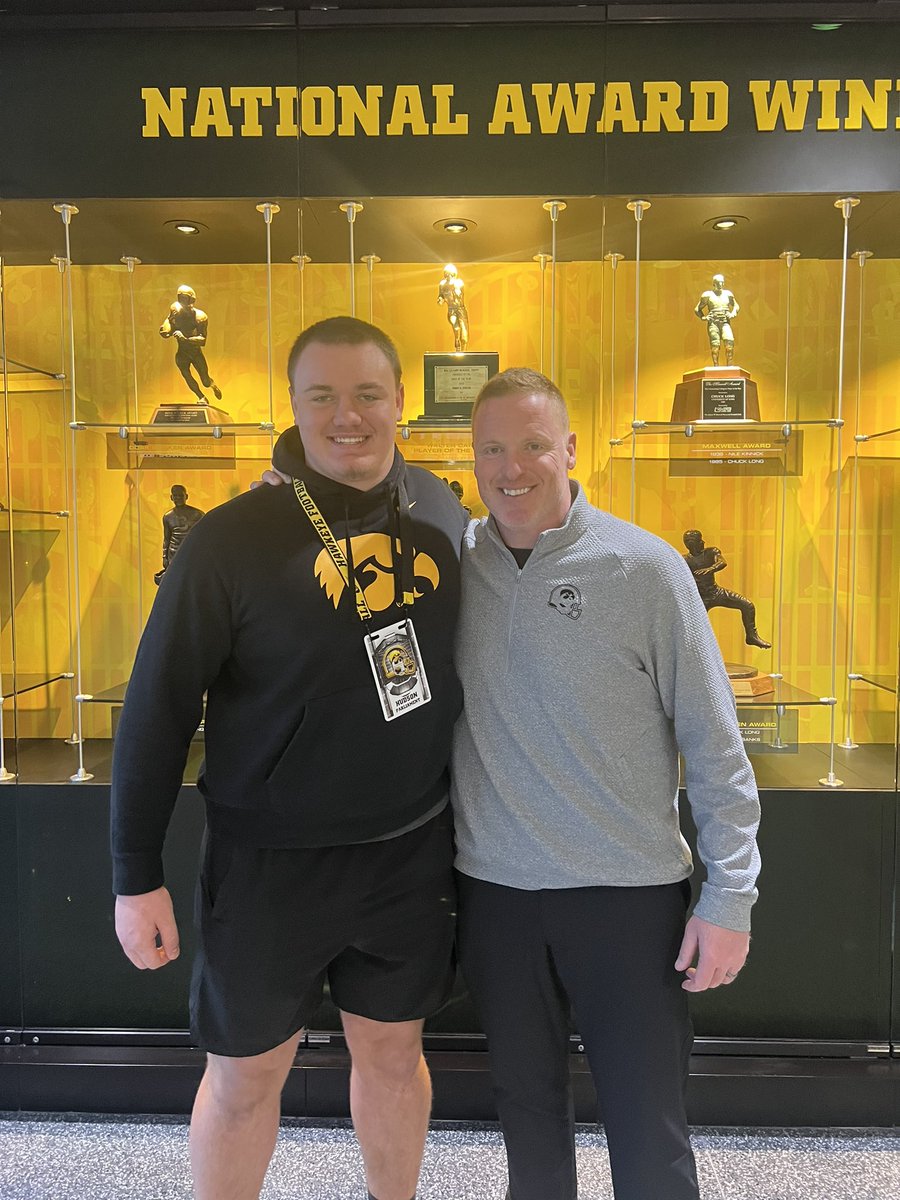 Hudson Parliament (@hud_parliament) on Twitter photo Great being back in Iowa City for <a href="/HawkeyeFootball/">Hawkeye Football</a> Junior Day ‼️
<a href="/CoachBarnett_OL/">George Barnett</a> <a href="/LeVarWoods/">LeVar Woods</a> <a href="/TylerBarnesIOWA/">Tyler Barnes</a> <a href="/Spauldingiowa/">Matt Spaulding</a> Great being back in Iowa City for <a href="/HawkeyeFootball/">Hawkeye Football</a> Junior Day ‼️
<a href="/CoachBarnett_OL/">George Barnett</a> <a href="/LeVarWoods/">LeVar Woods</a> <a href="/TylerBarnesIOWA/">Tyler Barnes</a> <a href="/Spauldingiowa/">Matt Spaulding</a>