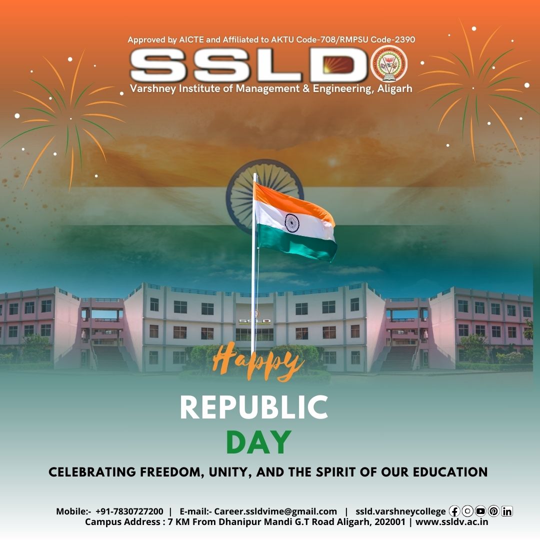 Happy Republic Day!

Today, we celebrate the adoption of our Constitution and the spirit of unity that binds us together.

Jai Hind!
Vande Mataram!

#RepublicDay #ProudToBeIndian #StudentsOfIndia #JaiHind