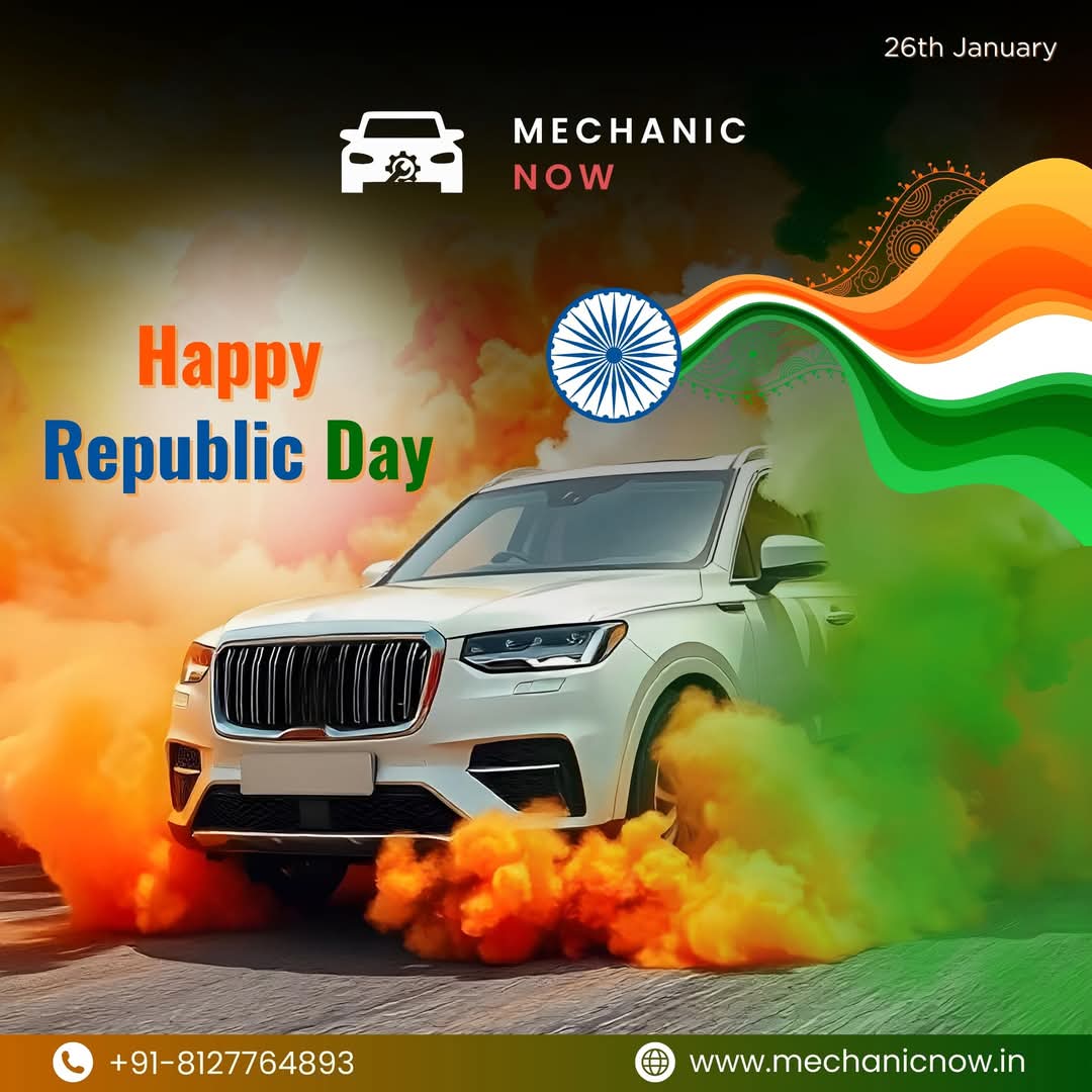 mechanic_now's tweet image. This Republic Day, let your car reflect the pride of our nation. Get it shining and road-ready with our expert services!

#RepublicDaySpecial #AutoCare #MechanicNow