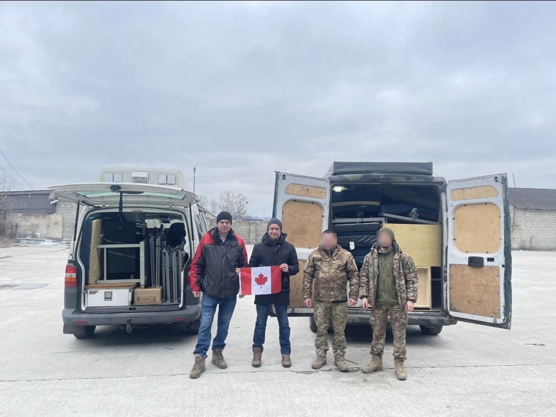 defendukraini's tweet photo. 1/16/2025 eastern Ukraine
(we can't say where)
π¨π¦β€οΈπΊπ¦
Delivery of our gear & supplies from Vancouver > medical company of the 4122nd Military District
They say (translated):
"Thank you for this important support to our friends from Canada π¨π¦"
Container 16
#ProjectUnstoppable https://t.co/hx4uP3crrM
