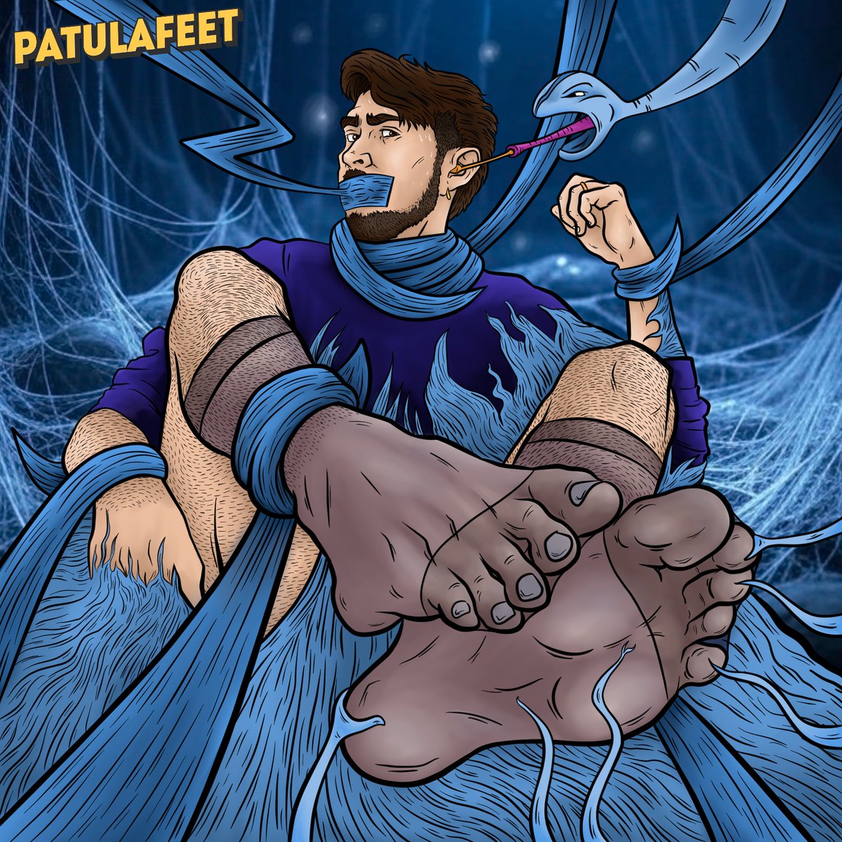 I love Caligamer90 (IG) so I tired a sci-fi theme where he shows his hot feet.