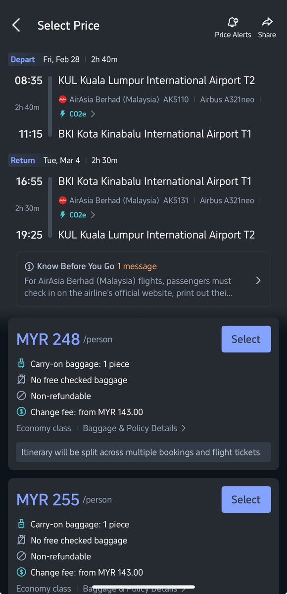 pmbrutiketmurah's tweet photo. Tiket penerbangan ke Kota Kinabalu kini boleh beli serendah RM129 sehala dan RM258 pergi dan balik! Tempahan boleh dibuat melalui app AirAsia.

Pilihan lain, boleh beli melalui app Trip dengan hanya RM248 untuk penerbangan pergi dan balik. https://t.co/xiokqQL6bM