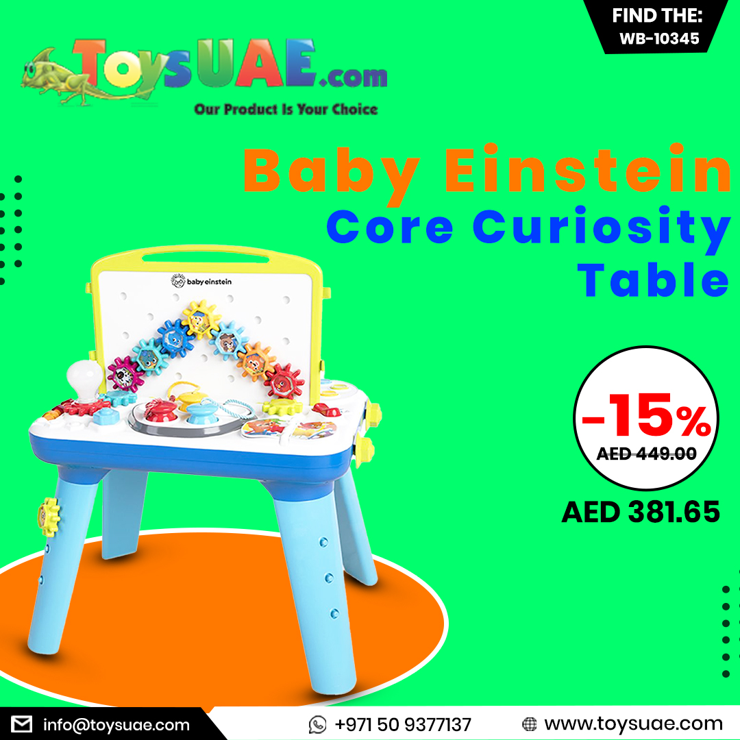 ToysuaeOfficial's tweet image. Spark curiosity and creativity with the **Baby Einstein Table**! 🌟🎶 A world of learning fun for little explorers, now at toysuae.com. #BabyEinstein #LearningTable #DubaiMoms #ToysUAE #DubaiLife #EducationalToys #UAE