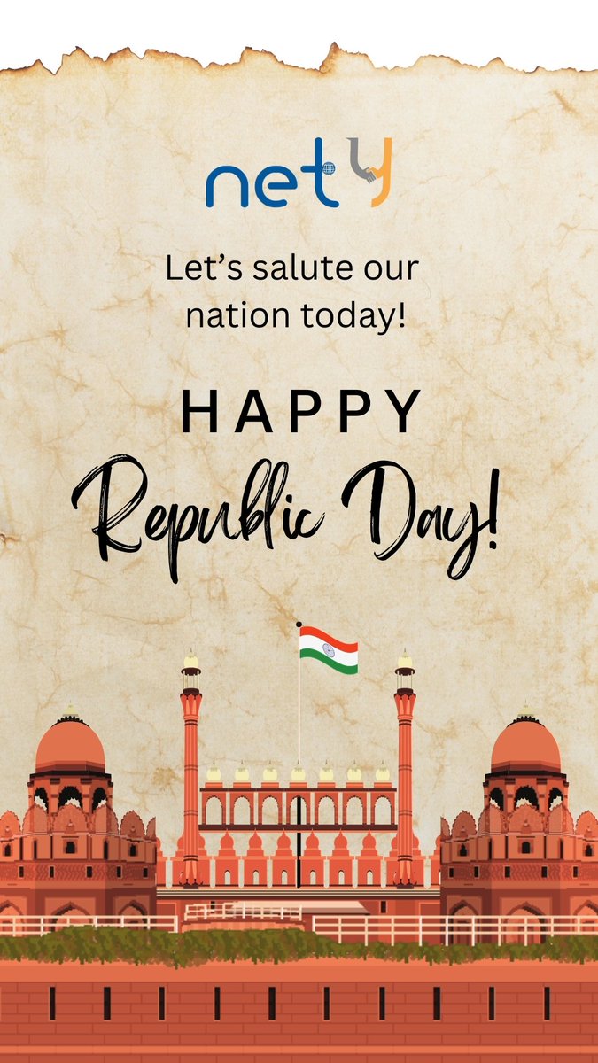 nety_official's tweet photo. Wishing you and your family a very Happy Republic Day on 26 January 2025!

On this auspicious day, let us dedicate ourselves to the integrity, independence and prosperity of our country. Jai Hind!
#nety #Direct #Selling https://t.co/LtSj9RNoJ9