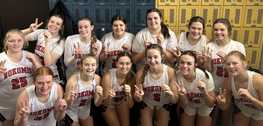 NokomisSchools's tweet photo. Congrats to the Lady Redskins on their 20th win of the year today, as they defeated Granite City at the Carrollton Tournament!! This is the fourth year in a row that the Lady Redskins have won 20 games!! 🔴⚫️🏀 #NOKOPROUD https://t.co/dkL5TbVsoC