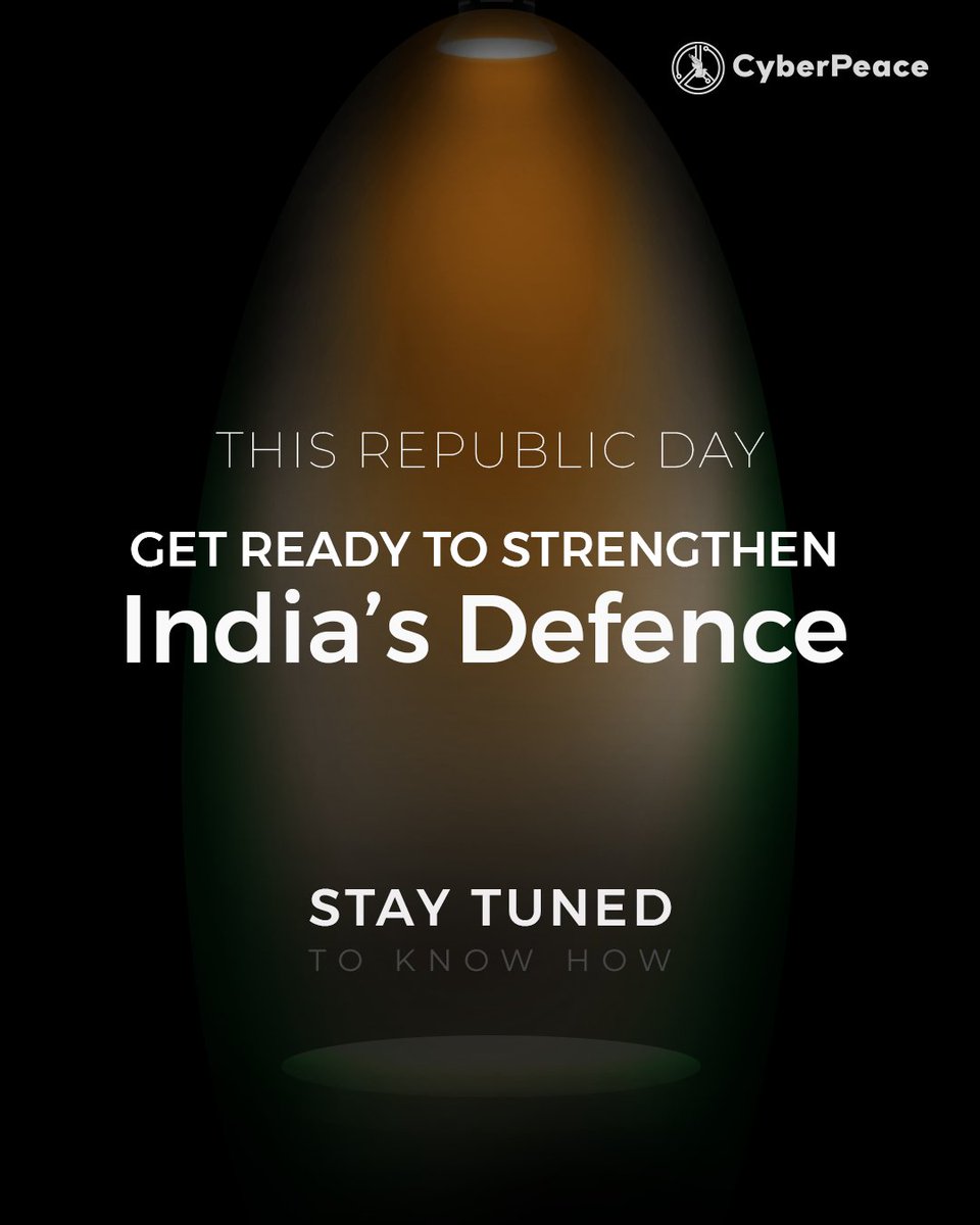 You have the power to make change happen💪

Stay tuned to know how. 

#CyberPeace☮️ #DigitalDefence #PledgeForCyberPeace #CyberSecurityAwareness #CyberResilient #RepublicDay #76thRepublicDay